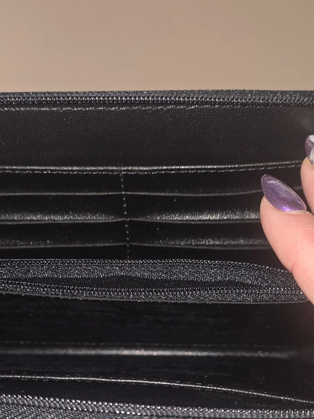 Vintage Enzo Baglioni Black Leather Zip Around 6-Ring Organizer Wallet Planner